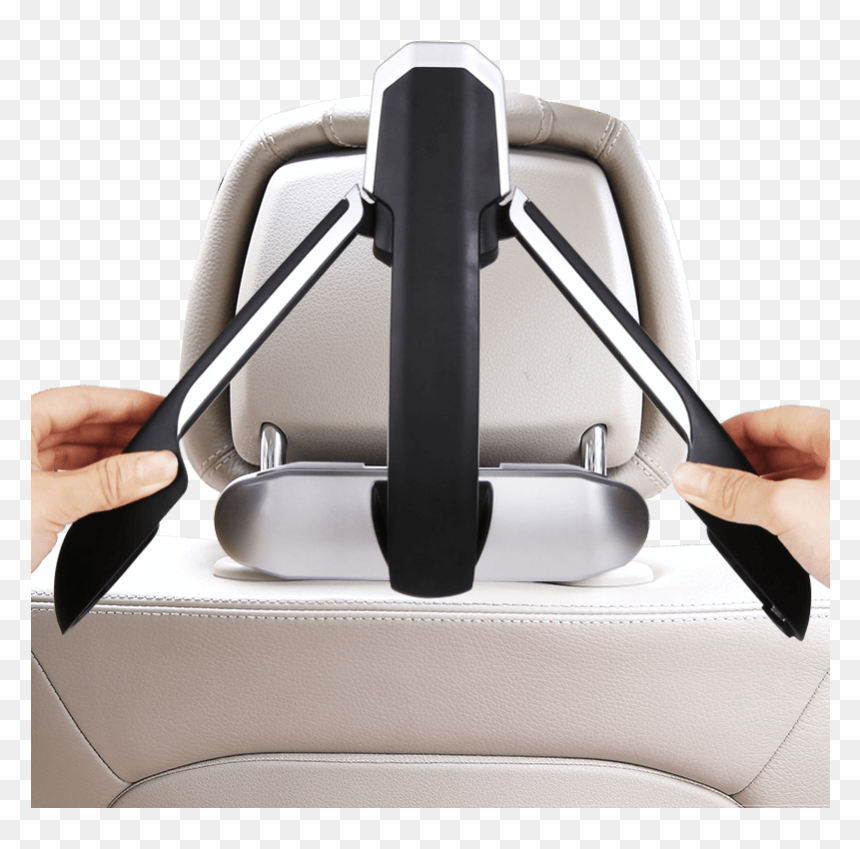 Car Seat Back Car With Clothes Hanging Clothes Suit - Car Seat, HD Png Download - hanging clothes png