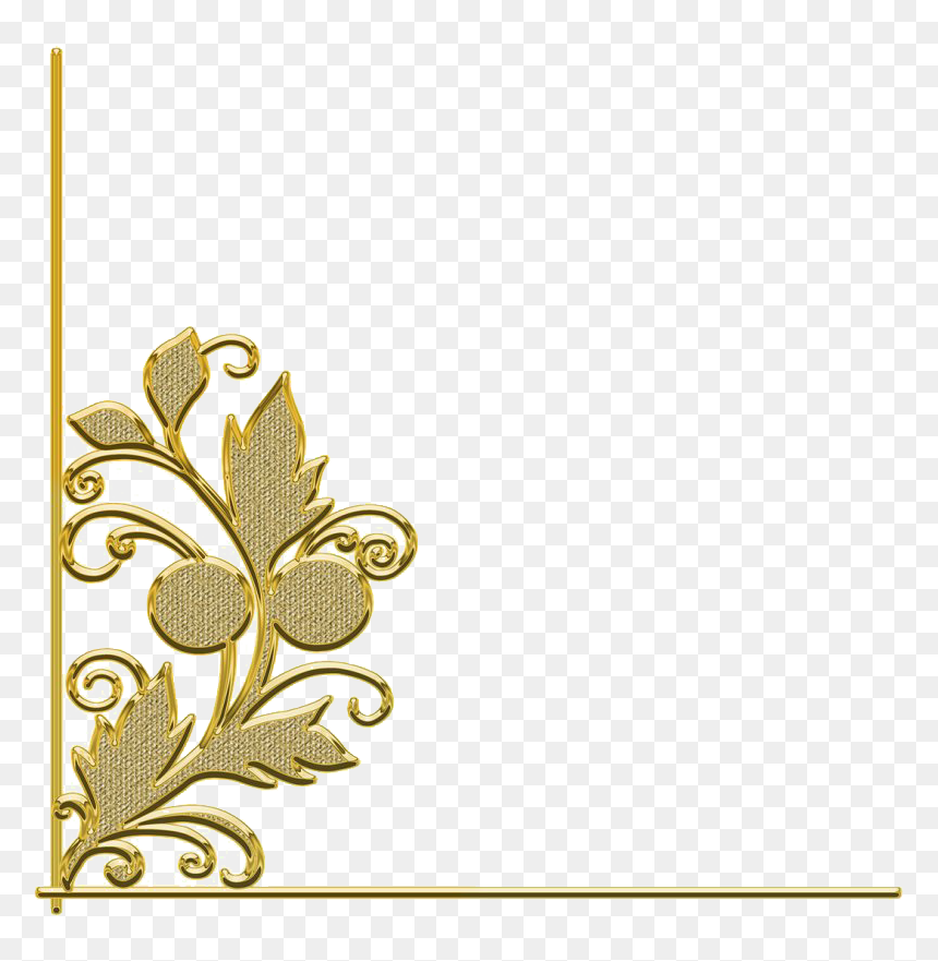 Gold Retro Decorative Frame Png Pic - Transparent Background Frame Png, Png Download - retro frame png