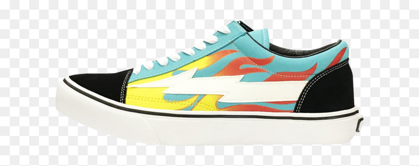 Skate Shoe, HD Png Download - green flame png
