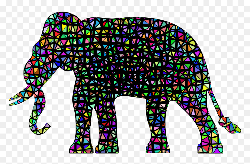 Elephant Silhouette Flying Apart 2 With Background - Elephant, HD Png Download - dove silhouette png