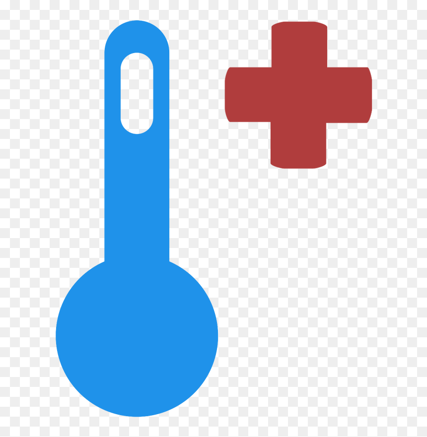 Transparent Thermometer Icon Png - Cross, Png Download - temperature icon png
