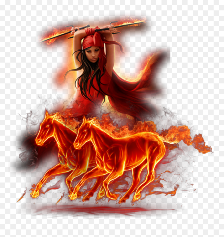 #elektra #fire #horses - Png Ateş Ve Kadın, Transparent Png - elektra png