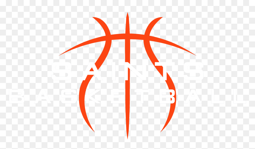 Basket Logo White Background, HD Png Download - basketball outline png