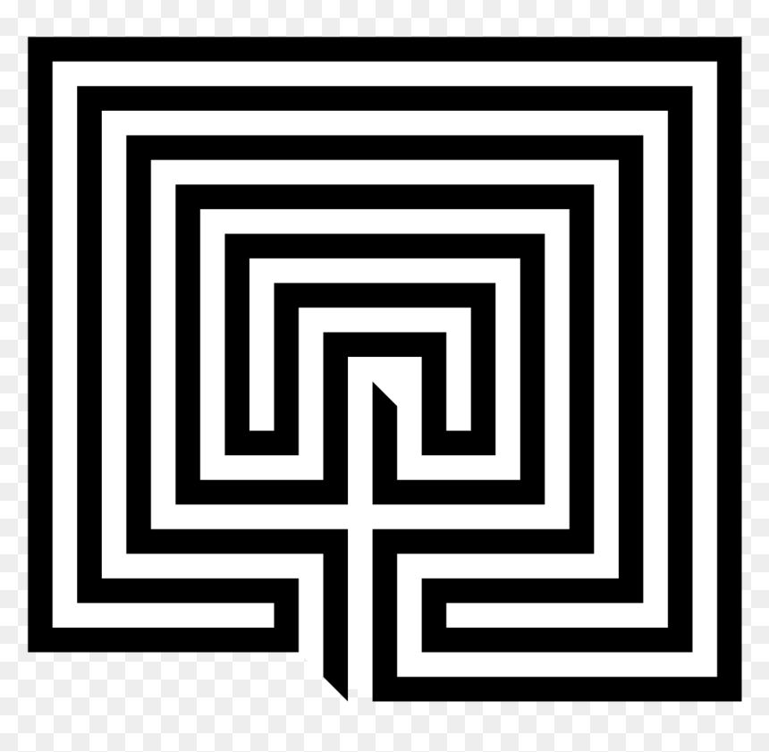 Labyrinth Black And White, HD Png Download - labyrinth png