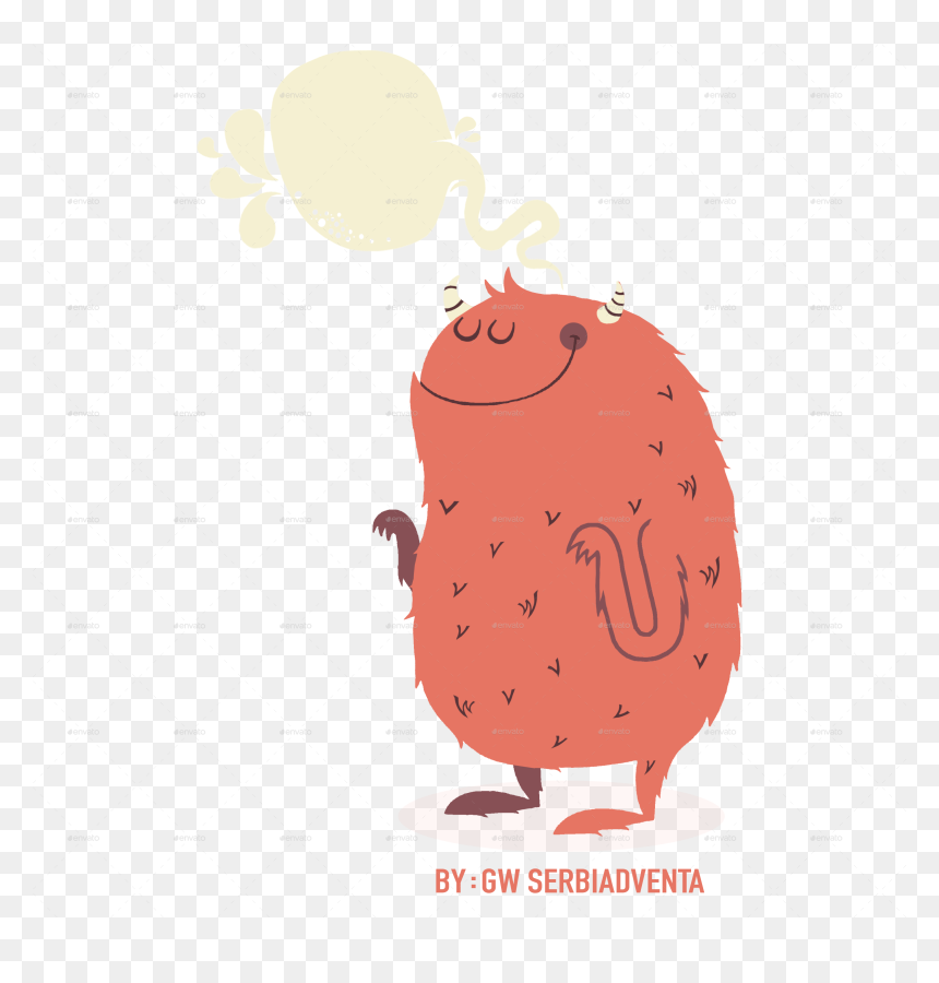 Cute Monster Illustrations, HD Png Download - cute monster png