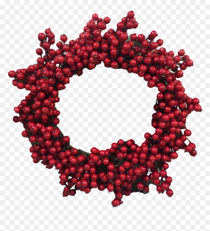 Berry - At - 43 - Images Sylvia Garrison - Red Christmas Reef Png, Transparent Png - christmas wreath png transparent