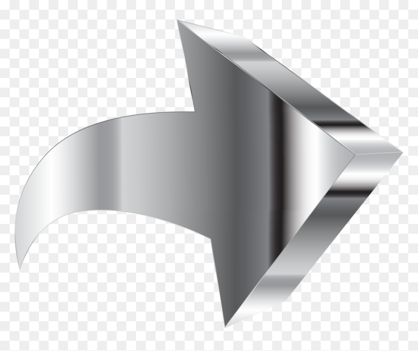 Angle,black And White,line - Transparent 3d Arrow Png, Png Download - arrow button png