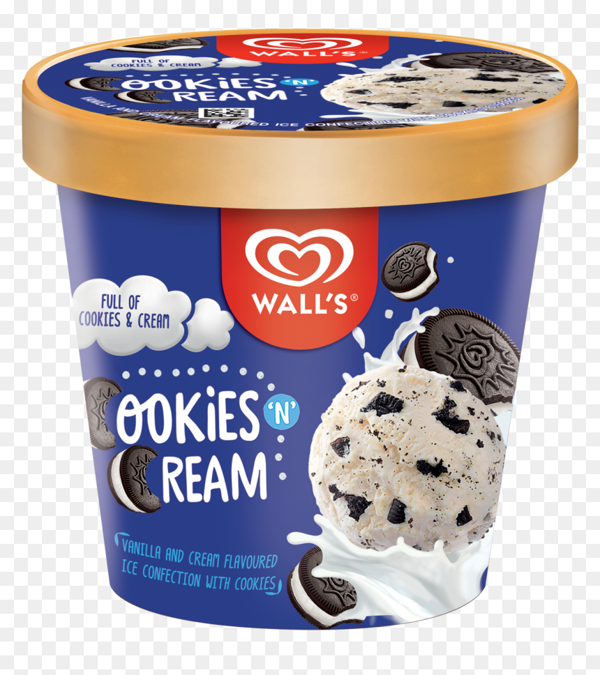 Ideal For Desserts - Walls Cookies And Cream Ice Cream, HD Png Download - desserts png