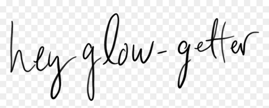 Glow Getter Sketch 2 - Calligraphy, HD Png Download - glow line png