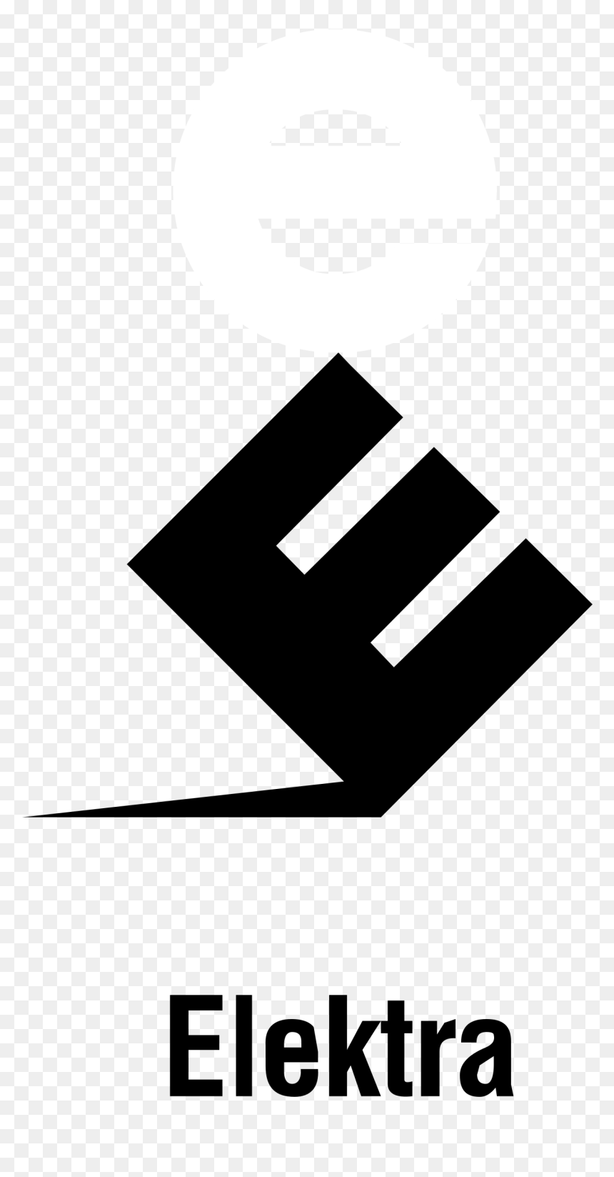 Elektra Records Logo Black And White - Elektra Records, HD Png Download - elektra png