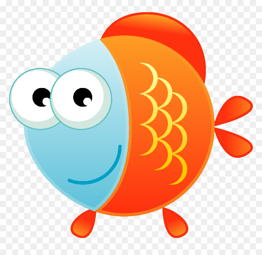 Transparent Cute Fish Png - 小 魚 兒 卡通, Png Download - cute fish png