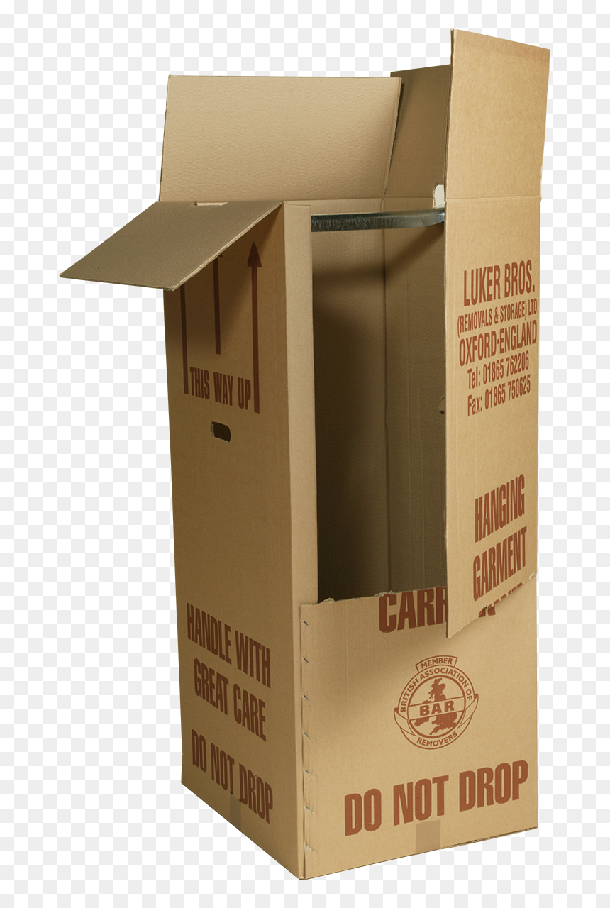 Solely Used For Packing Hanging Clothes With Shoes/handbags - Carton, HD Png Download - hanging clothes png