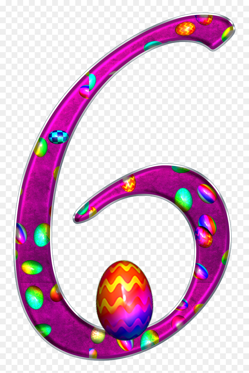 Easter Background Png , Png Download - Number 6 Clipart Easter, Transparent Png - easter background png