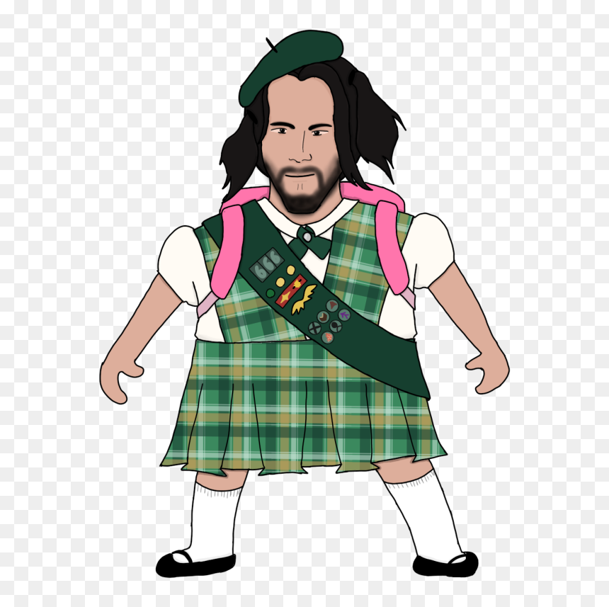 Image - Girl Scout Beetlejuice, HD Png Download - sad keanu png