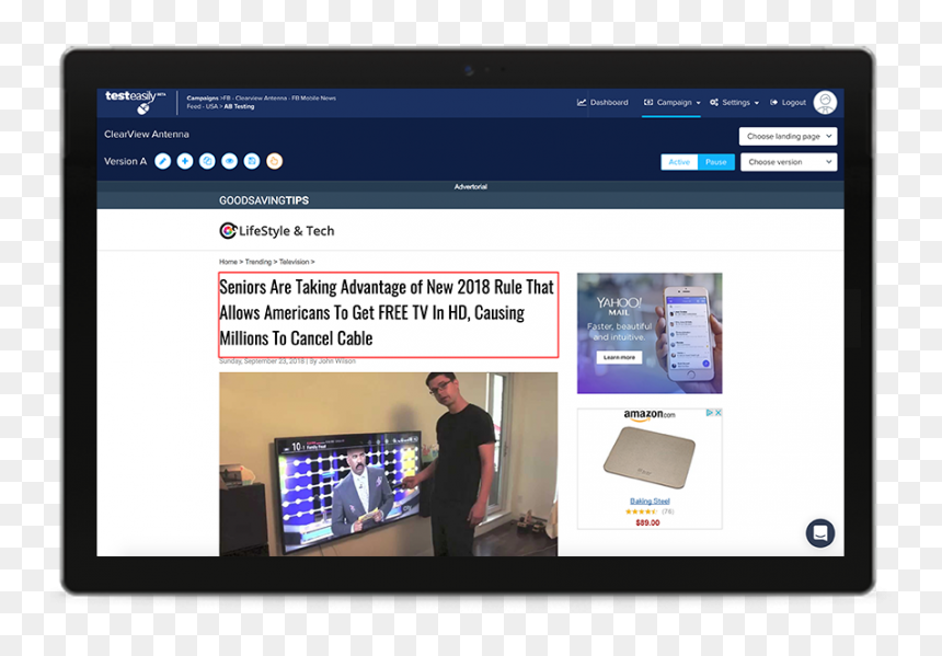 Web Page, HD Png Download - ipad mockup png