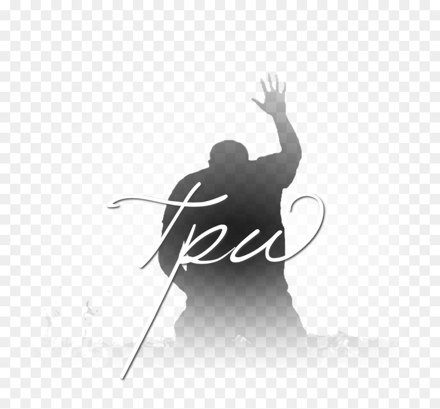 Silhouette Of Man Kneeling, HD Png Download - praise and worship png