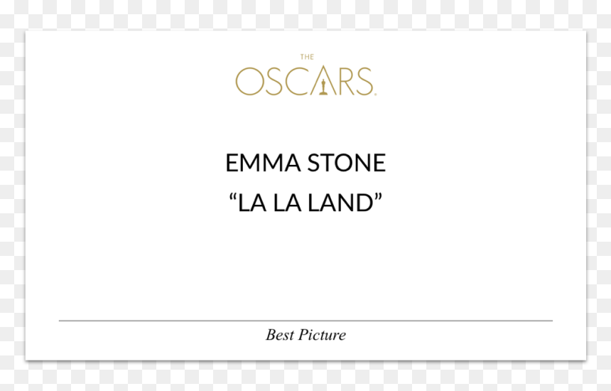 Original Best Actress Card - 88th Academy Awards, HD Png Download - oscars png