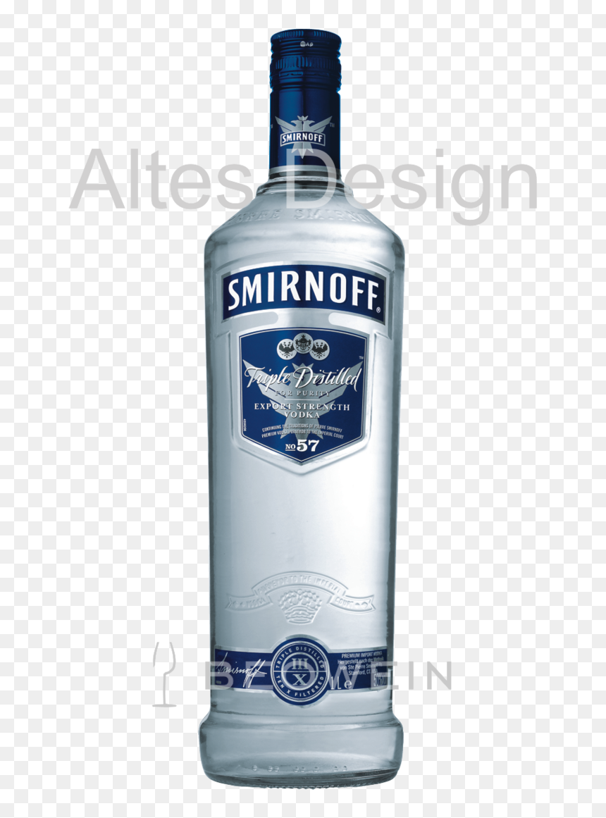 Smirnoff Blue Label 100 Proof 1,0 L - Gin And Tonic, HD Png Download - smirnoff png