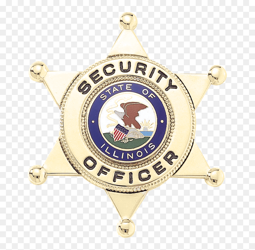 Semi-custom Security Officer Six Point Star - Emblem, HD Png Download - security badge png