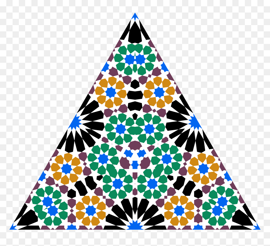 Seamless Alhambra Triangle Clip Arts - Triangle, HD Png Download - traingle png