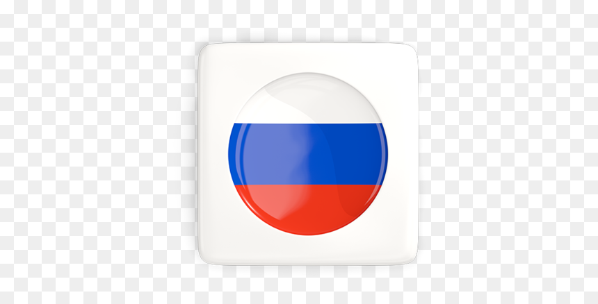 Square Icon With Round Flag - Флаги Стран Круглые Россия, HD Png Download - round square png