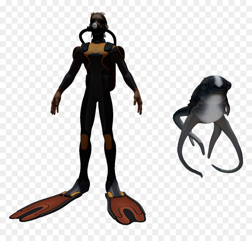 Cute Fish Size Comparison - Dry Suit, HD Png Download - cute fish png
