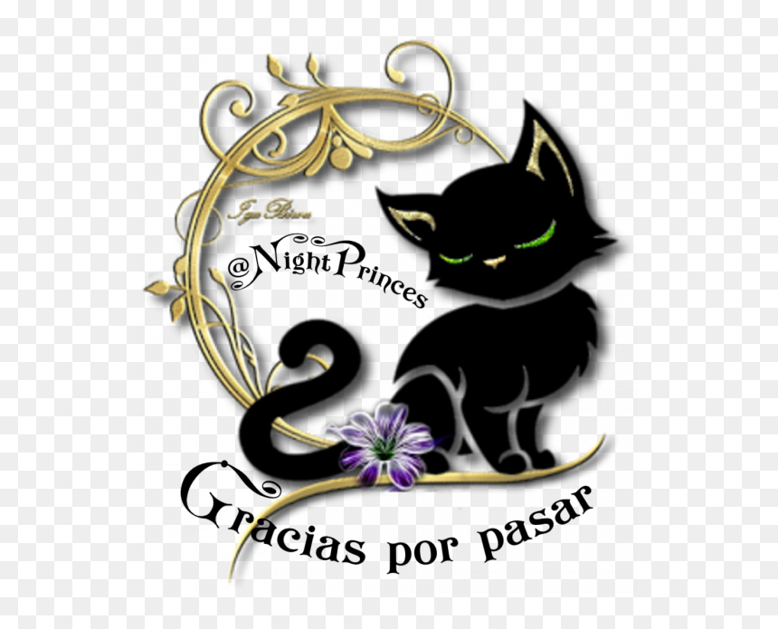 Black Cat, HD Png Download - feliz año nuevo 2018 png