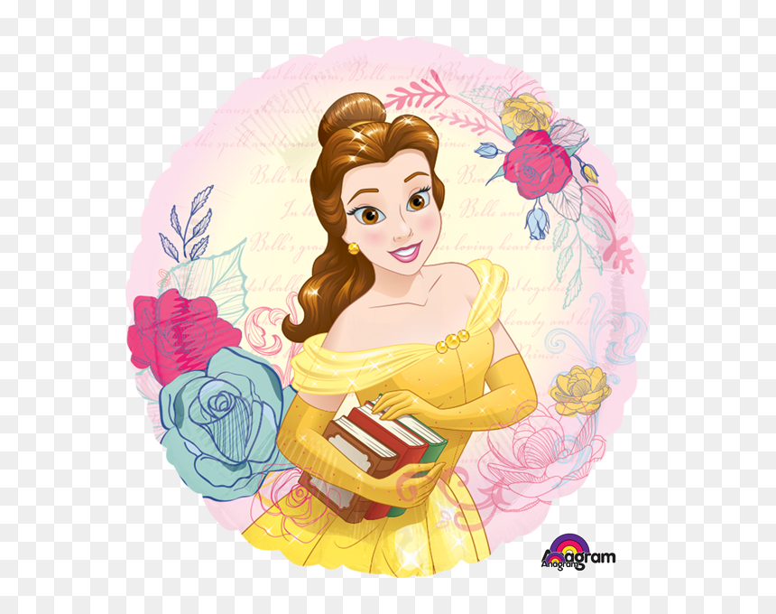 Belle Beauty & The Beast Large Foil Balloon - Princess Belle, HD Png Download - princess belle png