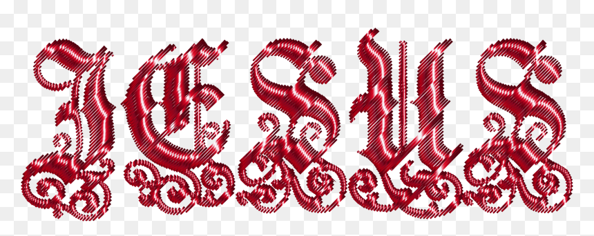 Crimson Jesus Typography Lines No Background Clip Arts - Christianity, HD Png Download - lines background png