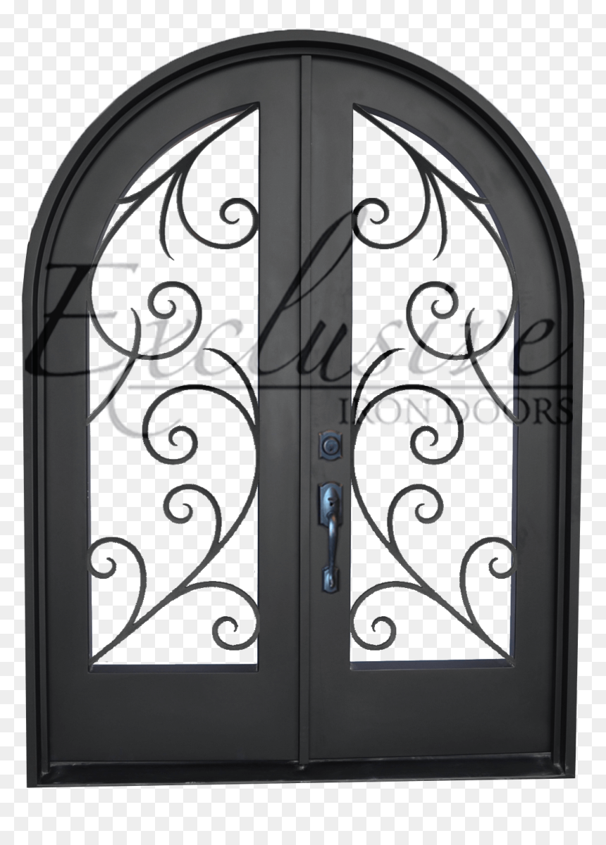 Transparent Double Door Png - Round Door Drawing, Png Download - double door png