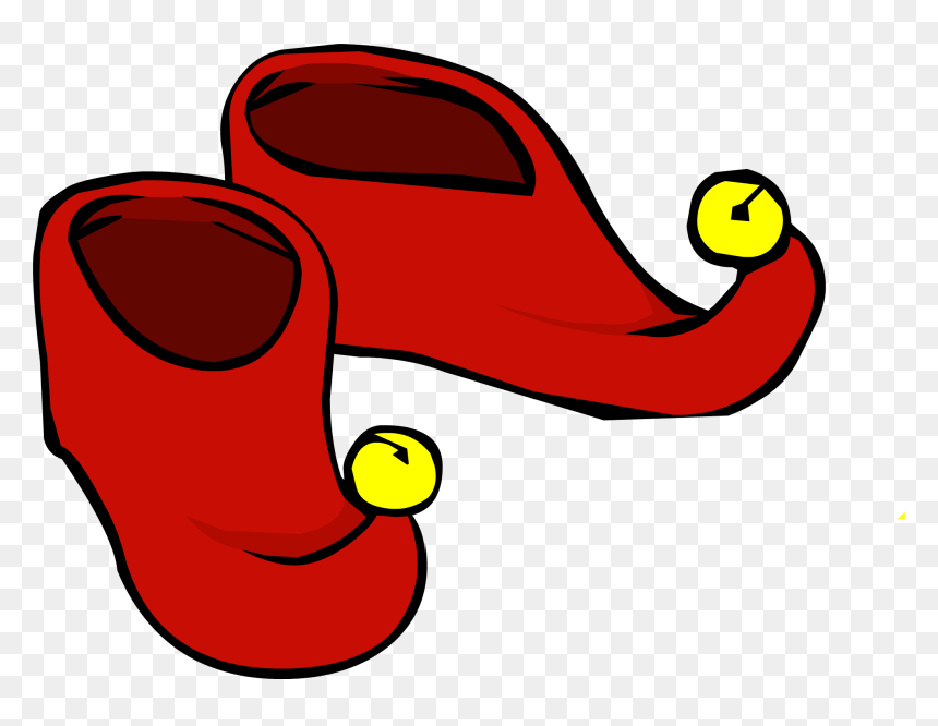 Club Penguin Rewritten Wiki - Transparent Elf Shoe Clipart, HD Png Download - cartoon shoes png