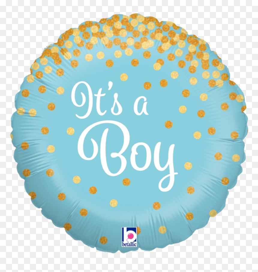 Glittering It"s A Boy Foil Balloon - Yellow Happy Face Balloon, HD Png Download - it's a boy png