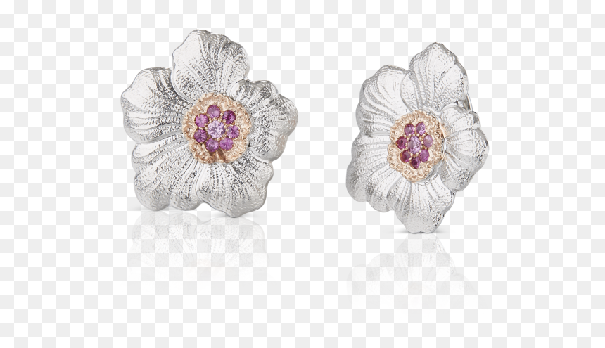 Gardenia Button Earrings - Buccellati Flower Earrings, HD Png Download - gardenia png