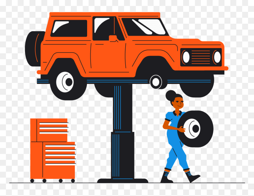 Blog Carrepair Mechanicillustration Jh V1 - Mechanic Fix Illustration, HD Png Download - auto repair png