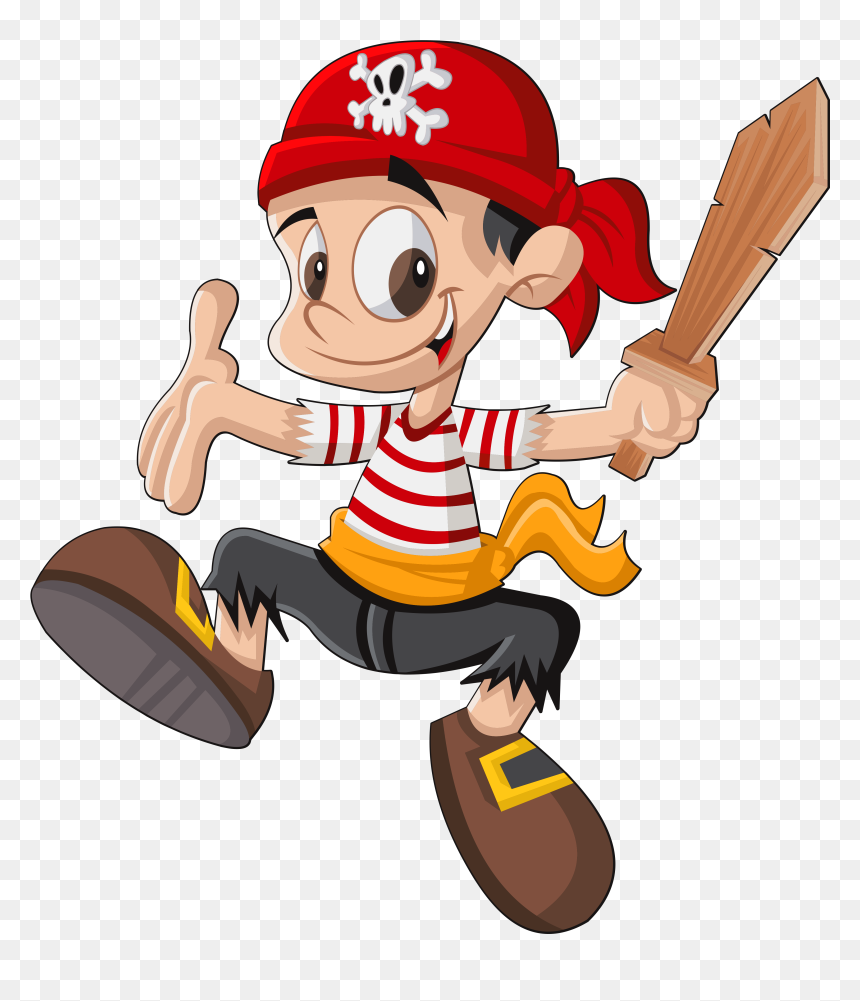 Transparent Kids Jumping Clipart - Pirata Dibujo Png Transparente, Png Download - kids jumping png