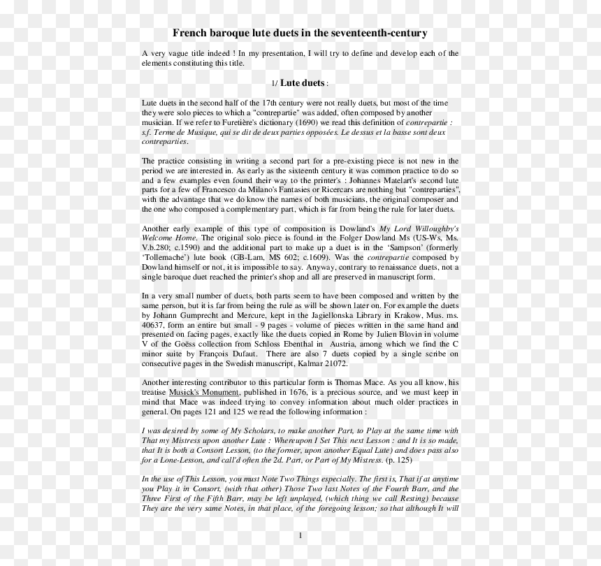 Document, HD Png Download - lute png