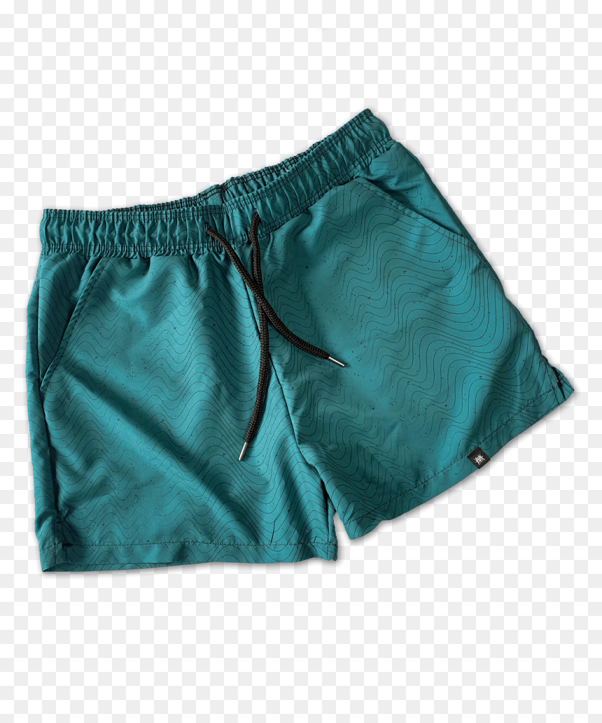 Green Wave Swim Shorts Mens - Board Short, HD Png Download - green wave png