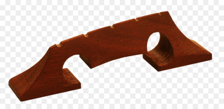 Stonefield Bass Guitar Single-piece Floating Bridge - Floating Wood Bass Bridge, HD Png Download - piece of wood png