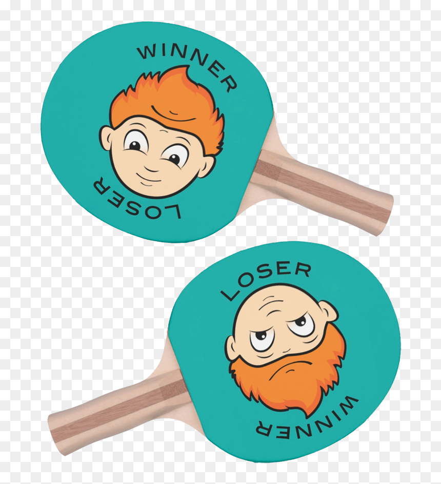 Two Faced Ping-pong Paddle , Png Download, Transparent Png - ping pong png