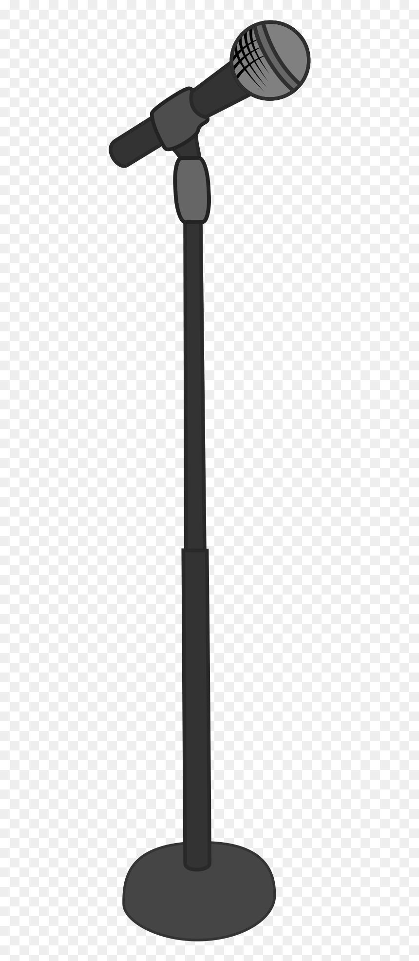 Images For Cartoon Microphone Stand - Microphone Stand Clipart, HD Png Download - cartoon microphone png