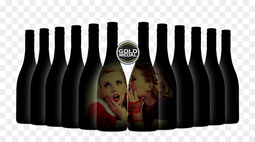 Glass Bottle, HD Png Download - gold bottle png