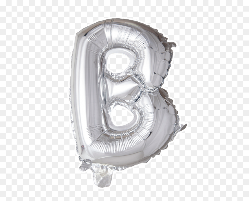 Foilballoon B , 40" - Balloon, HD Png Download - silver balloons png