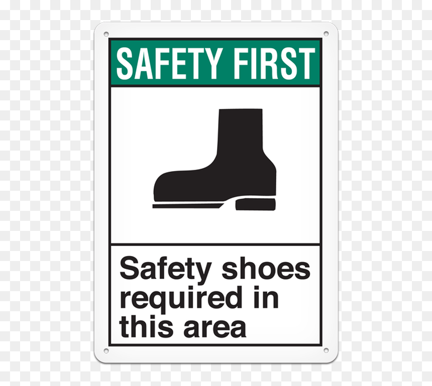 Sign Safety Shoes, HD Png Download - safety first png