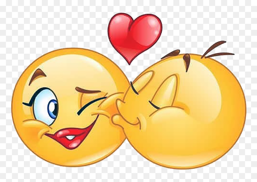 Beso En El K Ch T A Ella - Kiss Smiley, HD Png Download - besos png