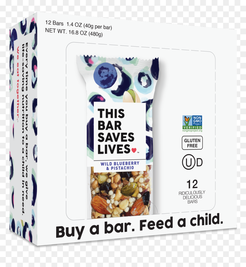 Wild Blueberry & Pistachio Ridiculously Delicious Bars - Bar Saves Lives Blueberry, HD Png Download - life bar png