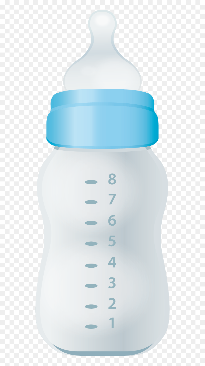 Baby Bottles Milk Plastic Bottle - Plastic Bottle, HD Png Download - milk bottle png