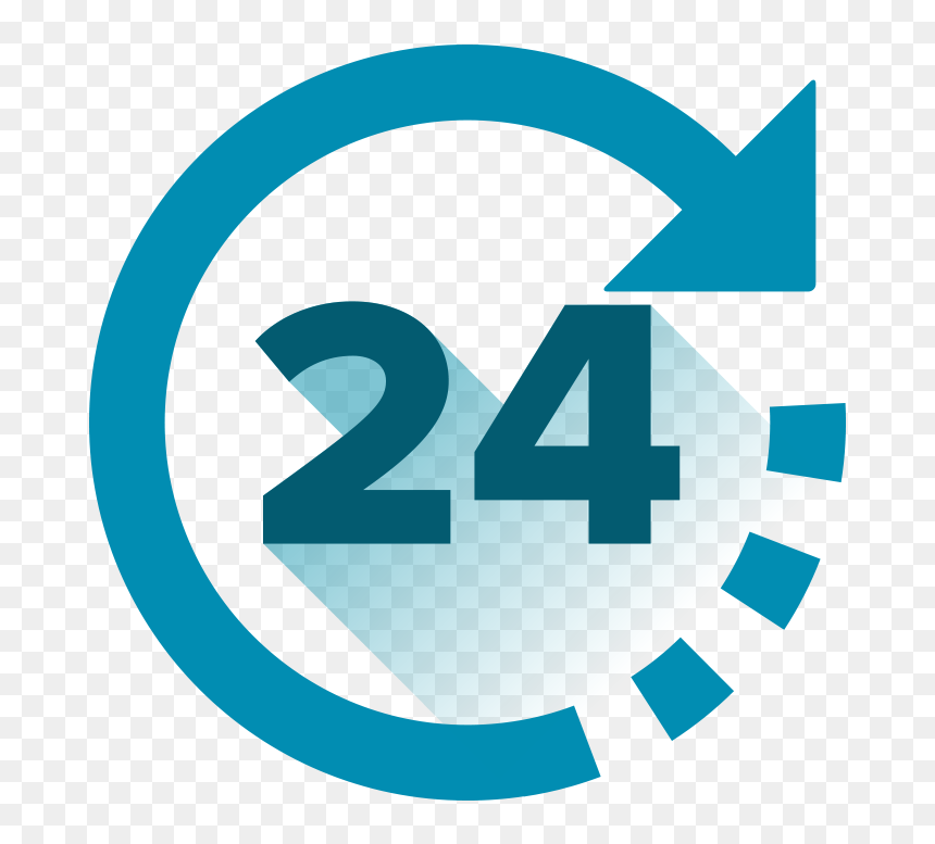 24 Hours Png Transparent Image - Transparent 24 Hours Png, Png Download - check mark png transparent