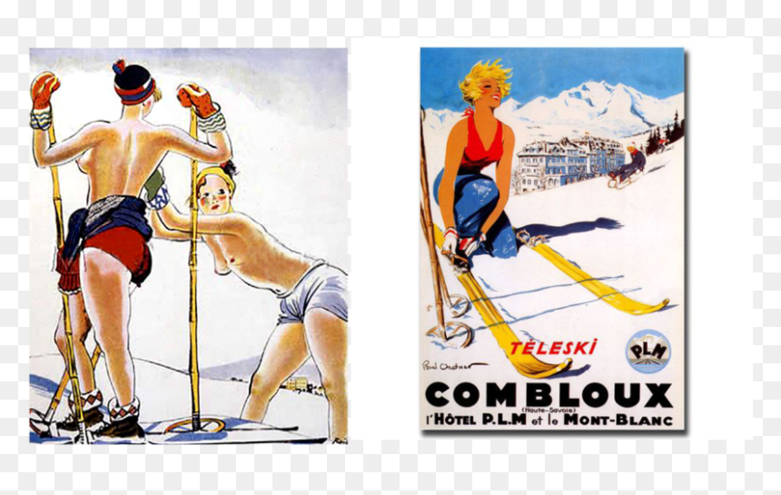 Vintage Poster Slides7 - Vintage Apres Ski Poster, HD Png Download - skier png