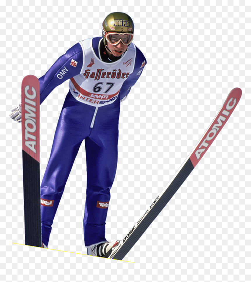 Ski Jumping Hero Image - Downhill, HD Png Download - skier png