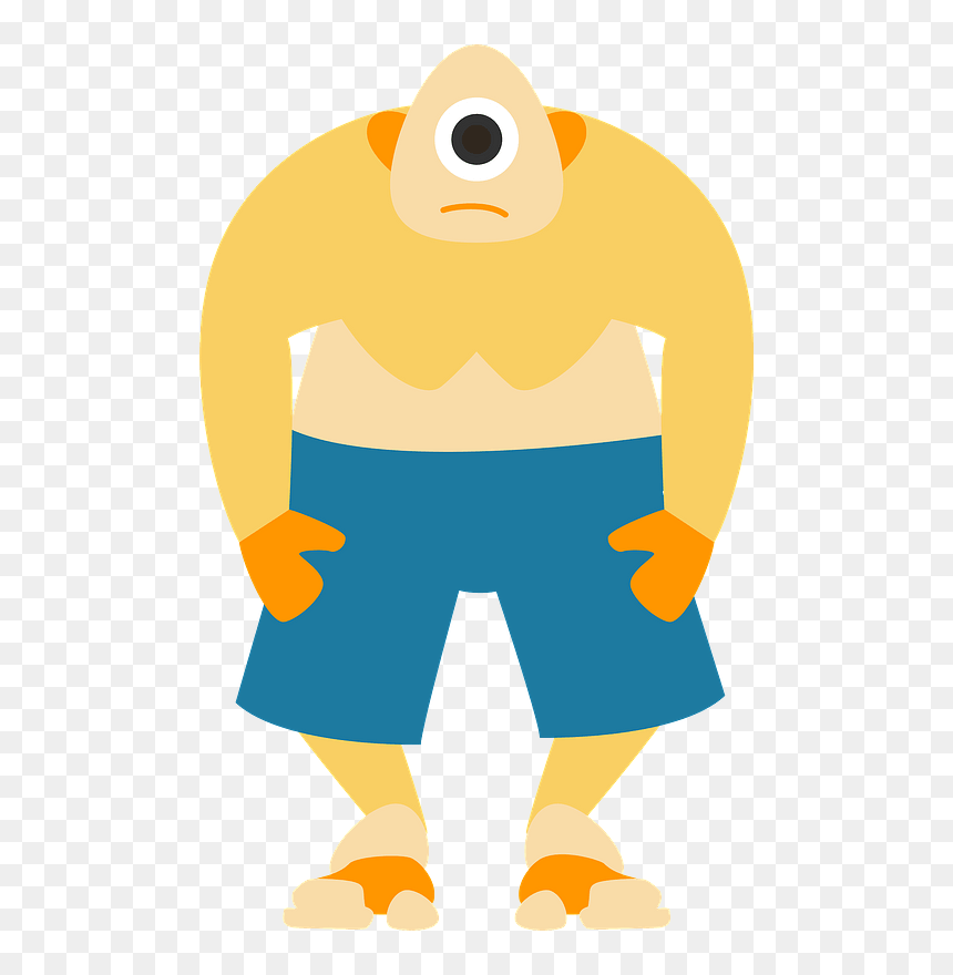 Cyclops Monster Clipart - Illustration, HD Png Download - monster clipart png
